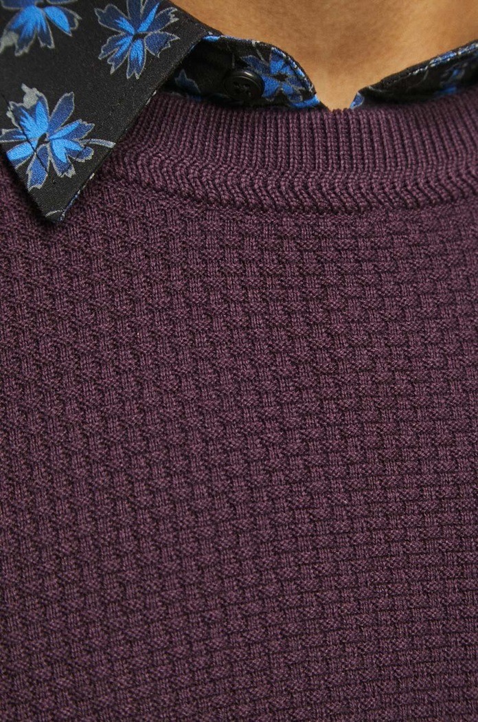 Medicine sweter bawełniany bordowy RW23.SWM070