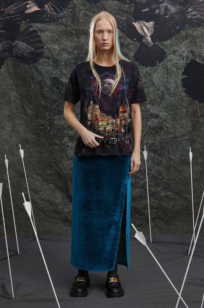 T-shirt bawełniany damski z kolekcji The Witcher x Medicine kolor czarny RW23.TSD956 czarny RW23