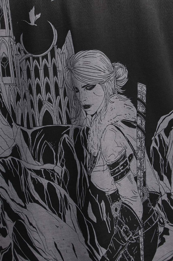 Bavlnené tričko pánske z kolekcie The Witcher x Medicine šedá farba RW23.TSM987
