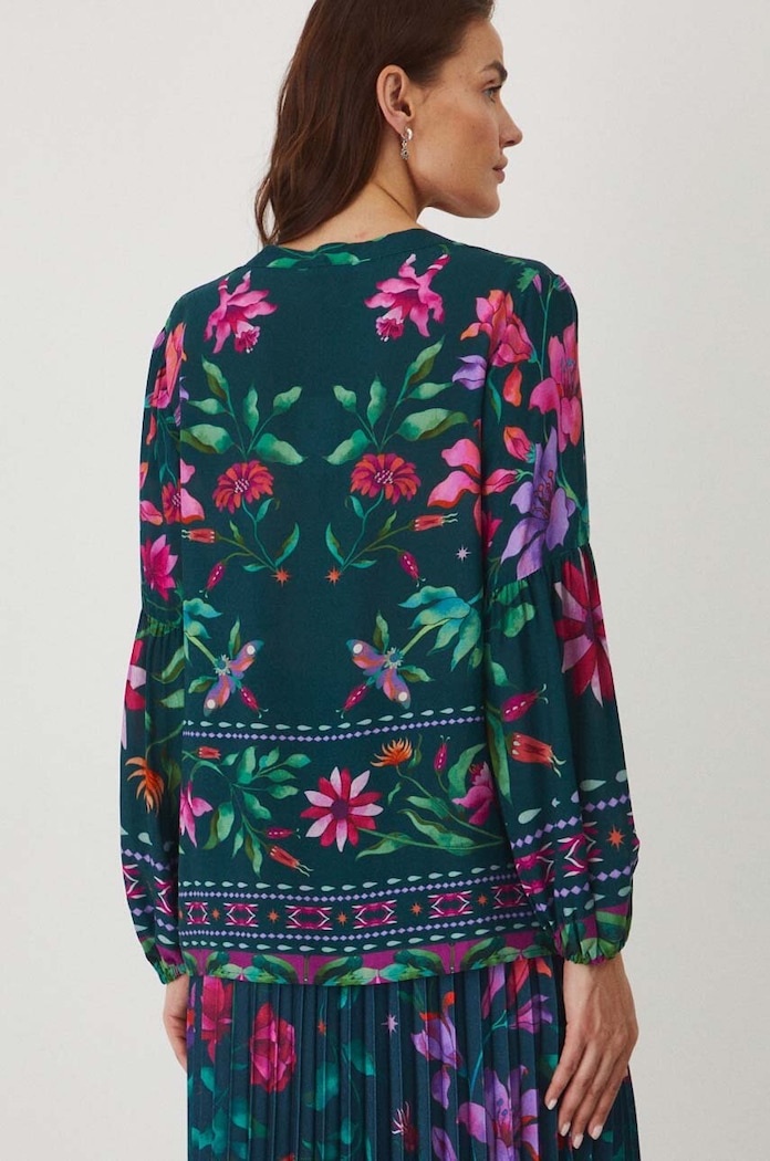 Odzież Bluzka damska regular wzorzysta kolor multicolor RW24-BDD100 multicolor