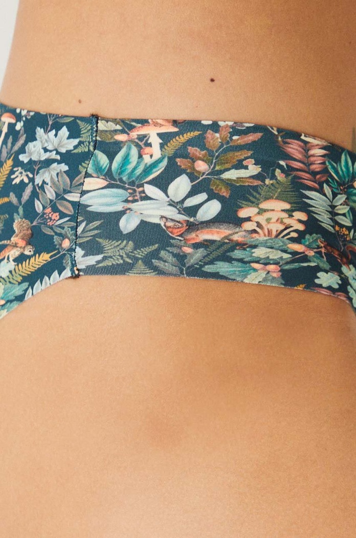 Figi damskie z motywem roślinnym i zwierzęcym (3-pack) kolor multicolor RW24-BID309