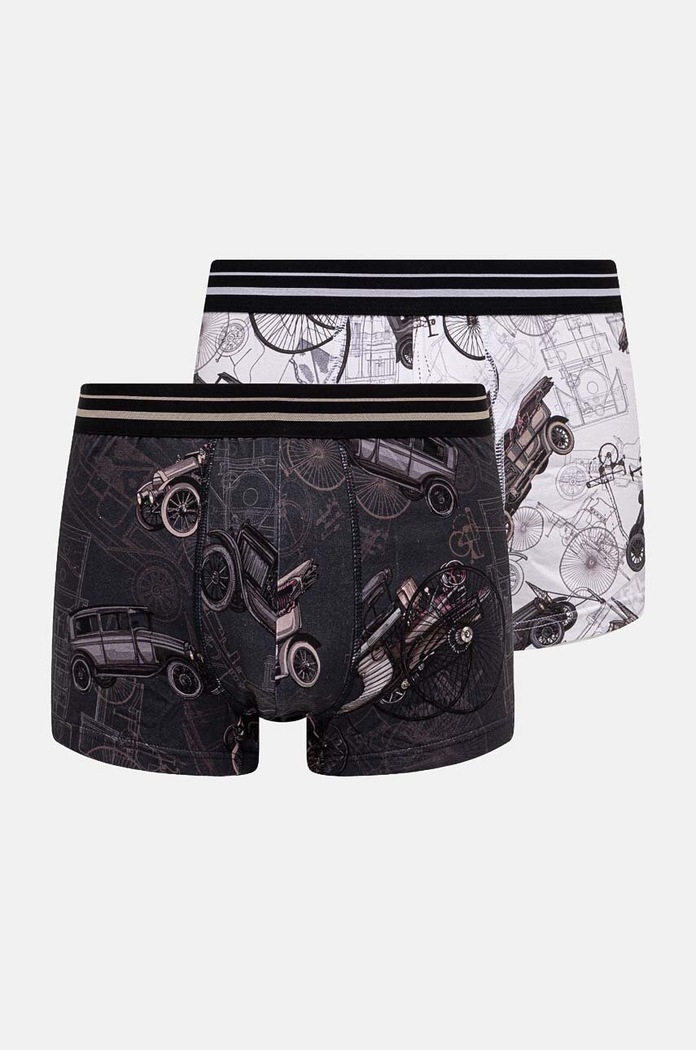 Bokserki bawełniane z domieszką elastanu z kolekcji Science (2-pack) kolor multicolor dzianina multicolor RW24-BIM350