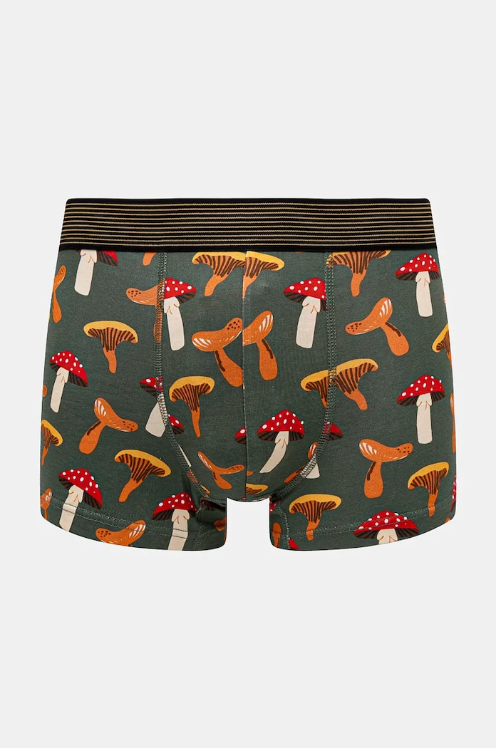 Bokserki bawełniane męskie z domieszką elastanu w grzyby (2-pack) kolor multicolor RW24.BIM702 multicolor RW24