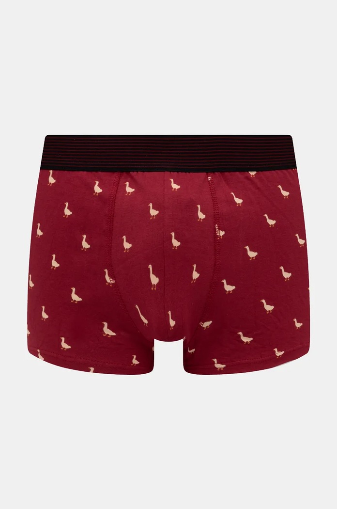 Oblečenie Bavlnené boxerky s prímesou elastanu a s motívom husí (2-pack) viac farieb RW24-BIM909 viacfarebná