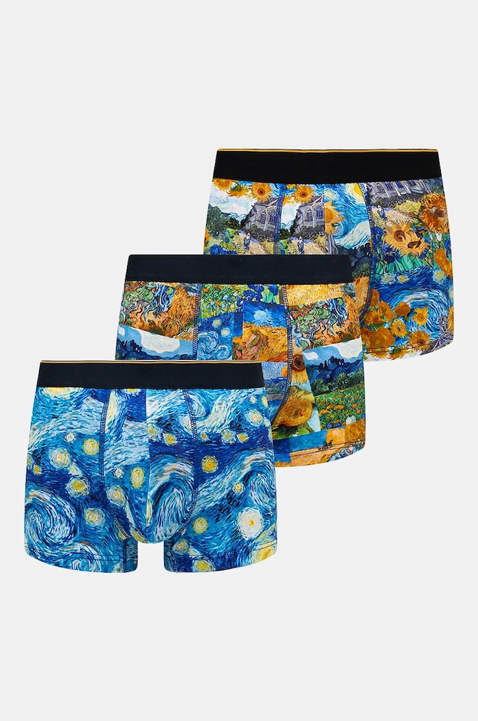 Bavlnené boxerky z kolekcie Eviva L'arte (3-pack) viac farieb pletenina viacfarebná RW24-BIM952