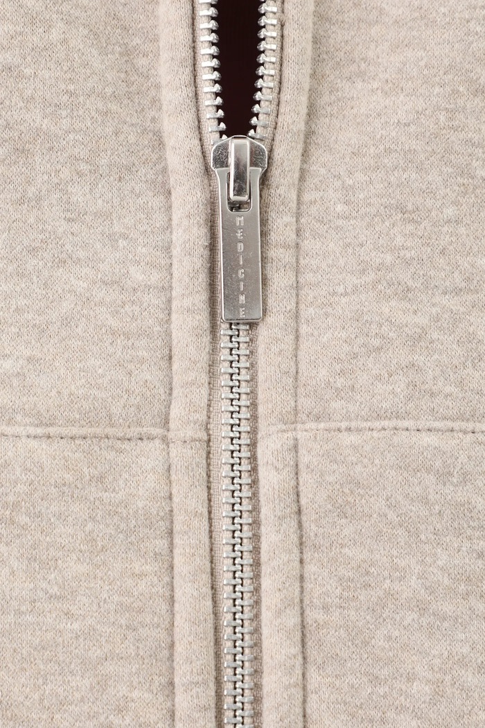 Bluza rozpinana z kapturem damska RW24-BLD020 beżowy