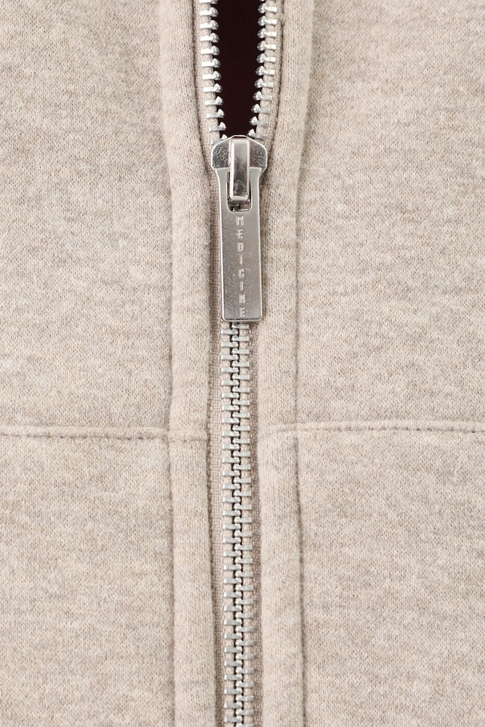 Bluza rozpinana z kapturem damska RW24-BLD020 beżowy