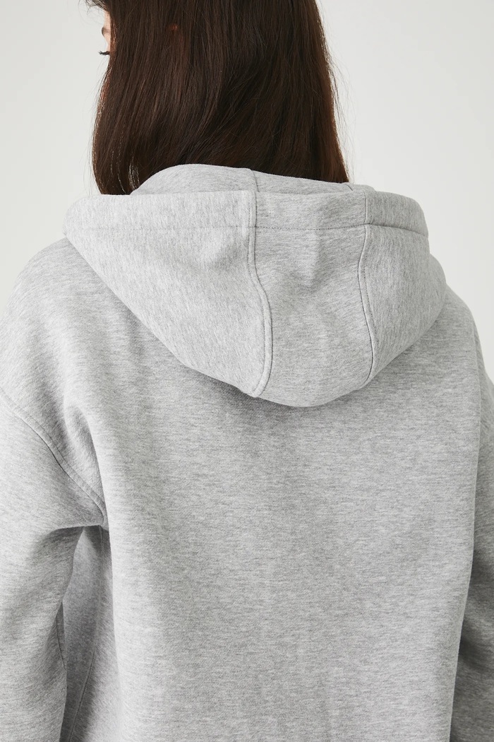 Mikina na zips s kapucňou dámska RW24-BLD020 sivá