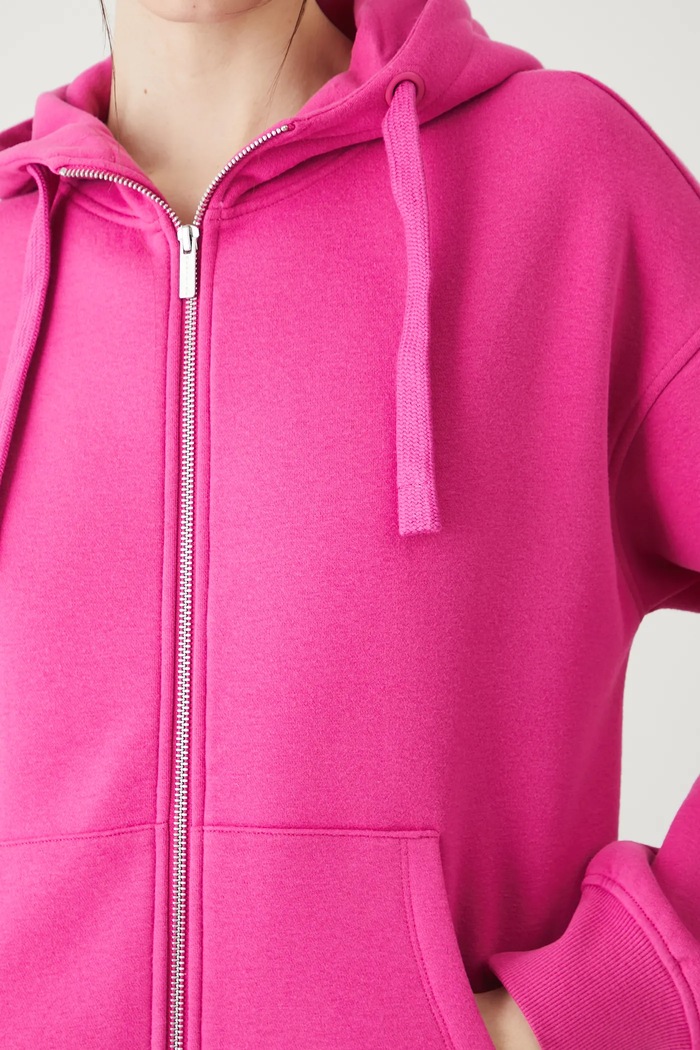 Medicine bluza rozpinana z kapturem damska różowy RW24-BLD020