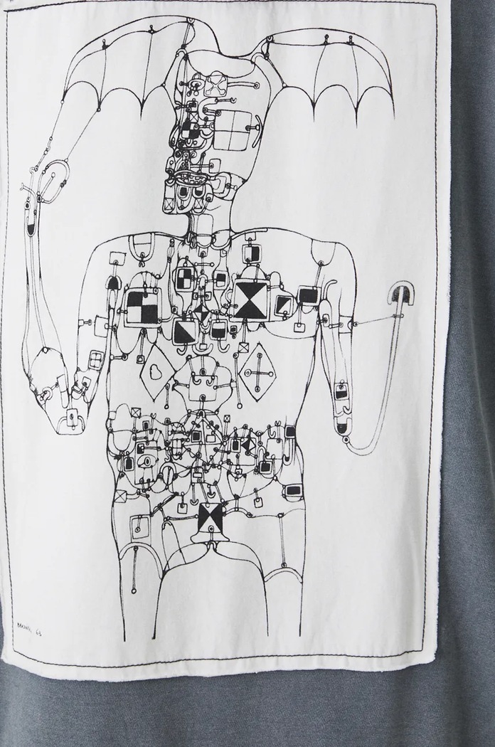 Bluza męska z kolekcji Zdzisław Beksiński x Medicine kolor niebieski RW24-BLM851