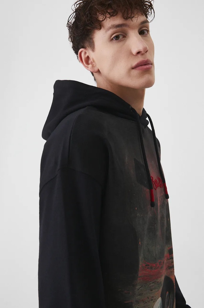 Bluza męska z kolekcji Zdzisław Beksiński x Medicine kolor czarny RW24-BLM852