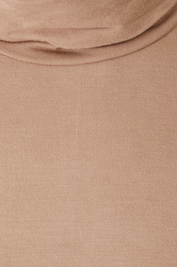 Longsleeve damski gładki kolor beżowy RW24-BUD071 beżowy