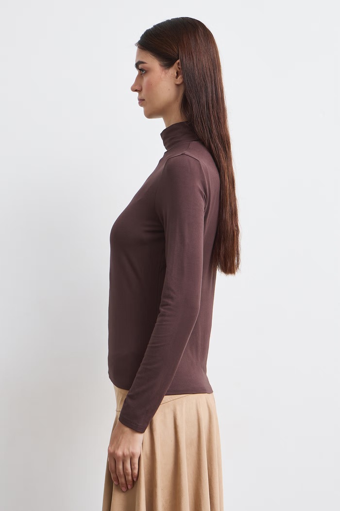 Medicine Longsleeve damski z wiskozą RW24-BUD071 brązowy RW24