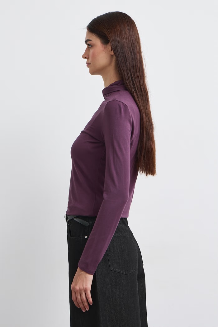 Medicine Longsleeve damski z wiskozą RW24-BUD071 fioletowy RW24