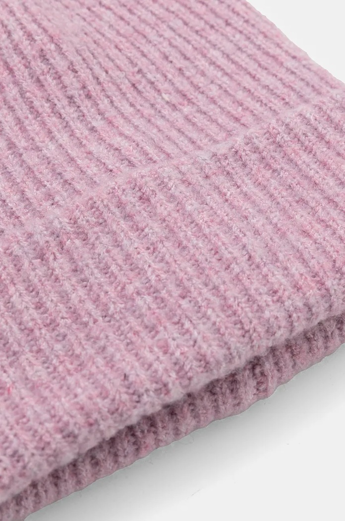 Czapka damska beanie prążkowana kolor różowy RW24-CAD808 różowy RW24