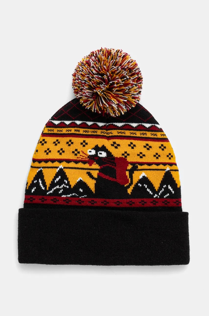 Czapka męska beanie wzorzysta kolor multicolor pozostałe multicolor RW24-CAM903