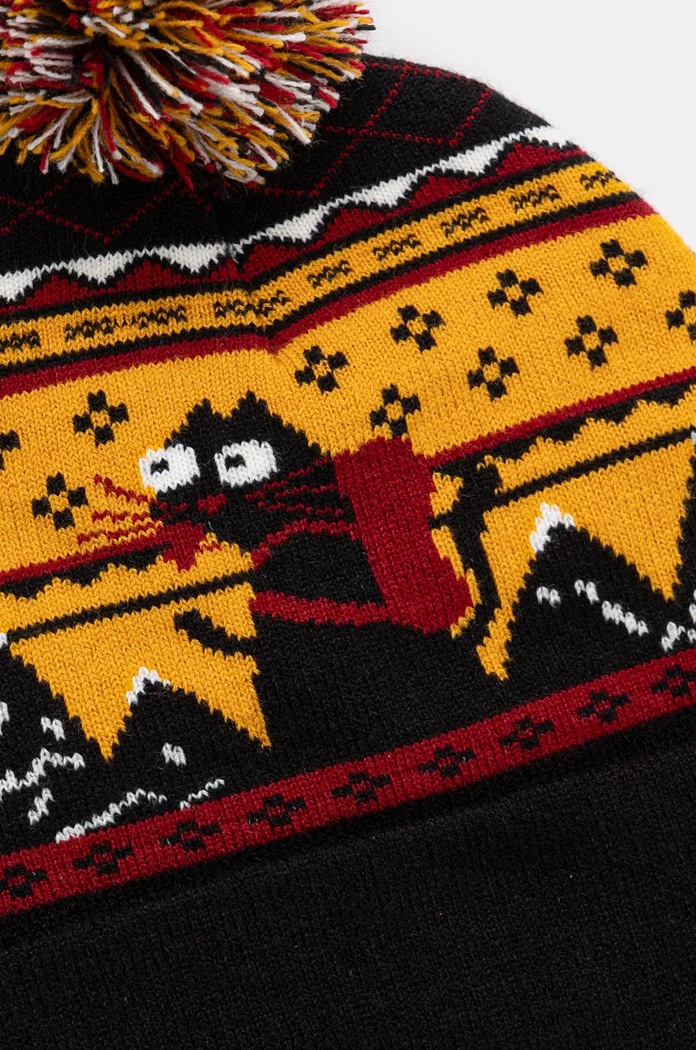 Akcesoria Czapka męska beanie wzorzysta kolor multicolor RW24-CAM903 multicolor
