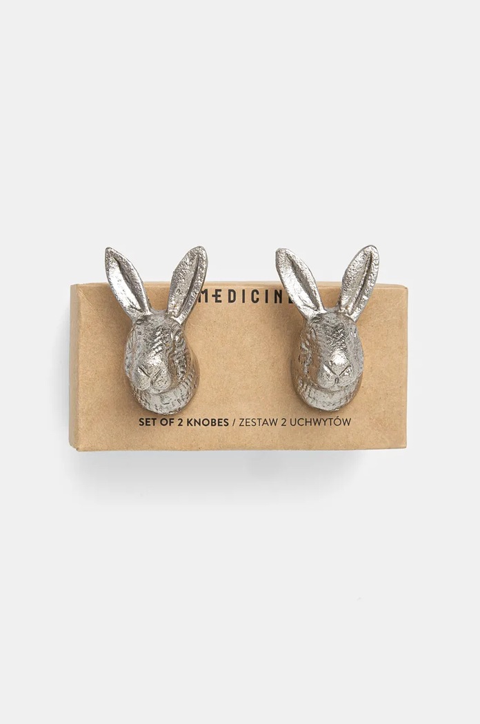 Uchwyt do mebli z motywem zwierzęcym (2-pack) kolor srebrny srebrny RW24.DEU706