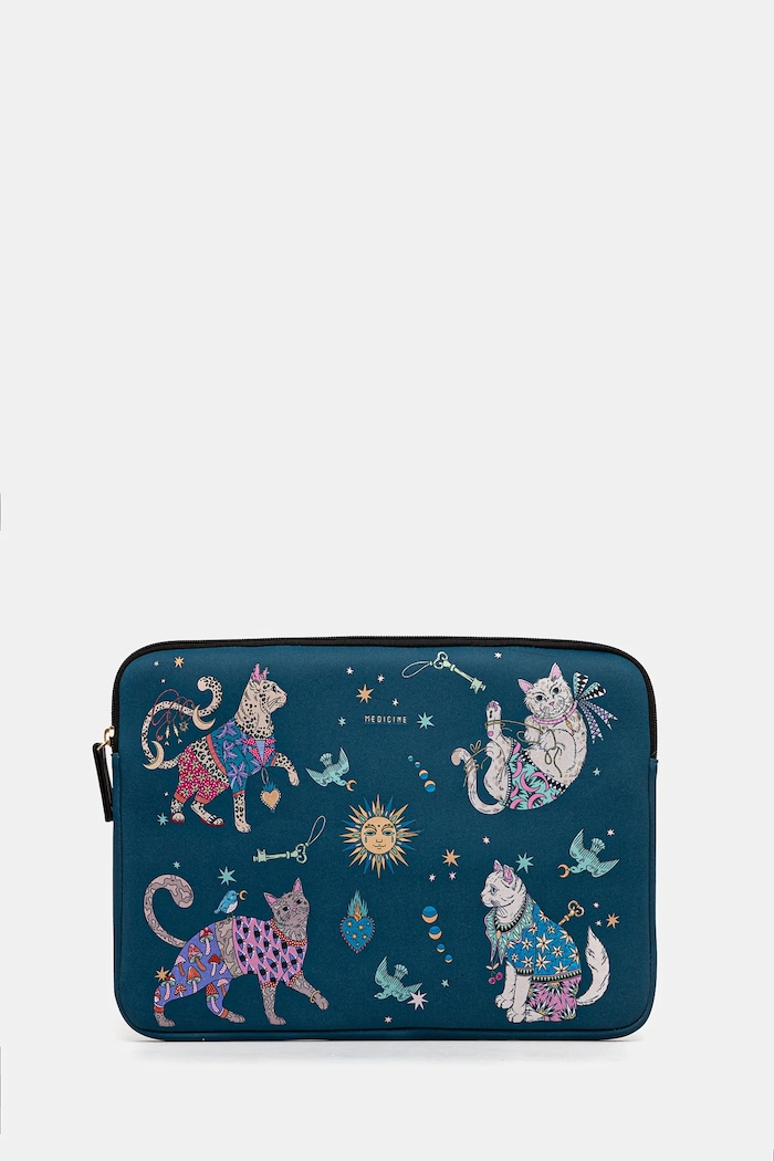 Pokrowiec na laptopa w koty kolor multicolor na laptopa multicolor RW24-ITU902
