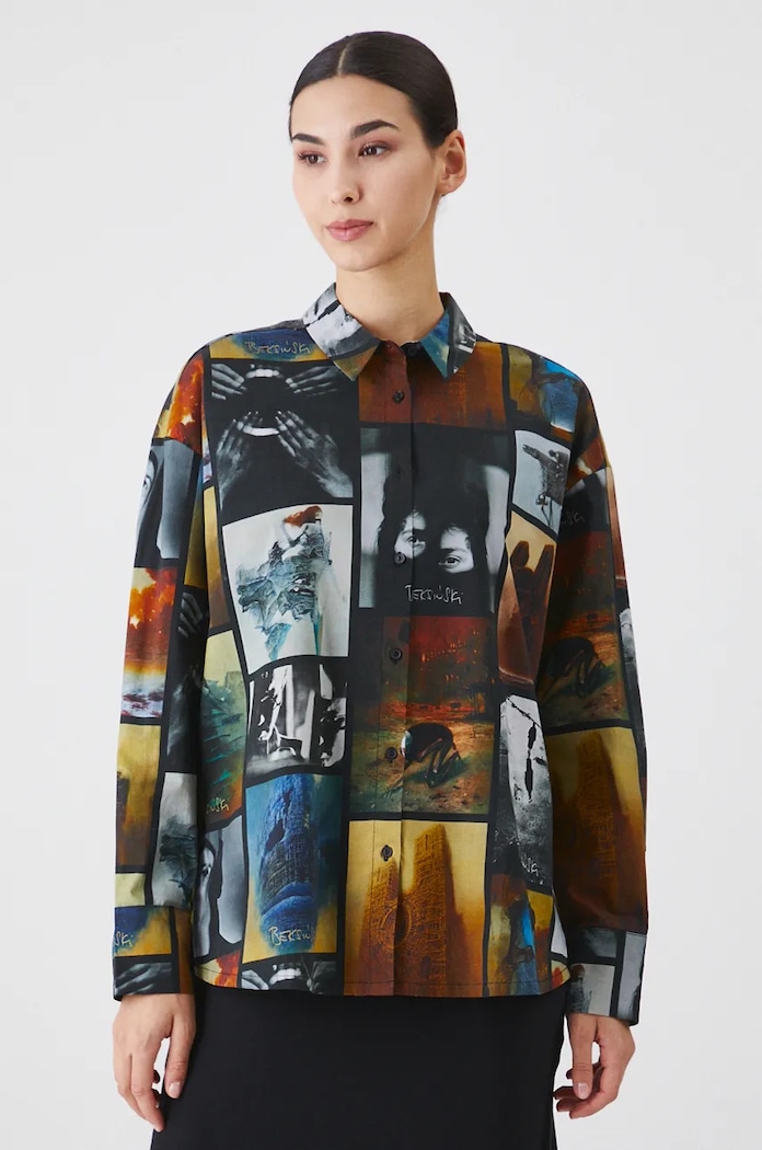 Koszula damska z kolekcji Zdzisław Beksiński x Medicine kolor multicolor casual multicolor RW24-KDD851