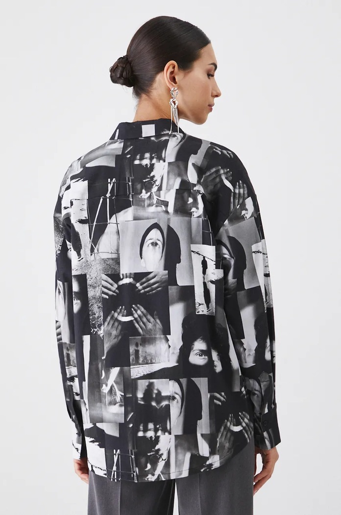 Koszula damska z kolekcji Zdzisław Beksiński x Medicine kolor multicolor multicolor RW24-KDD851