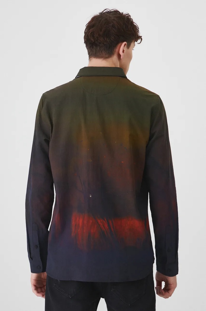 Odzież Koszula męska z kolekcji Zdzisław Beksiński x Medicine kolor multicolor RW24-KDM852 multicolor