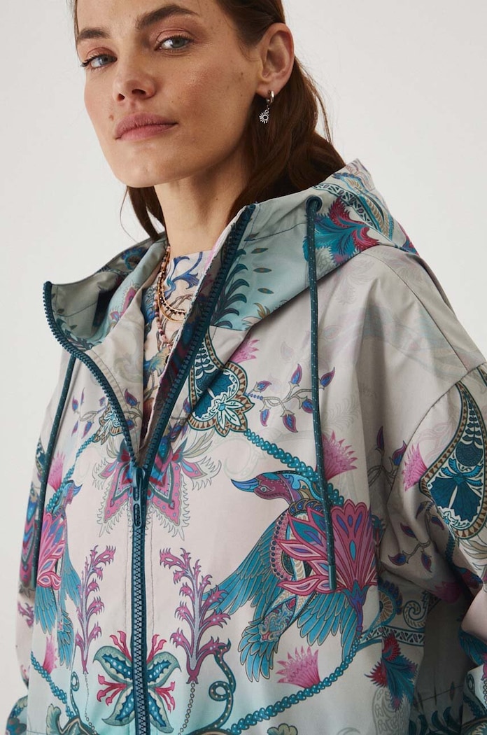 Parka damska wzorzysta kolor multicolor multicolor RW24-KPD101