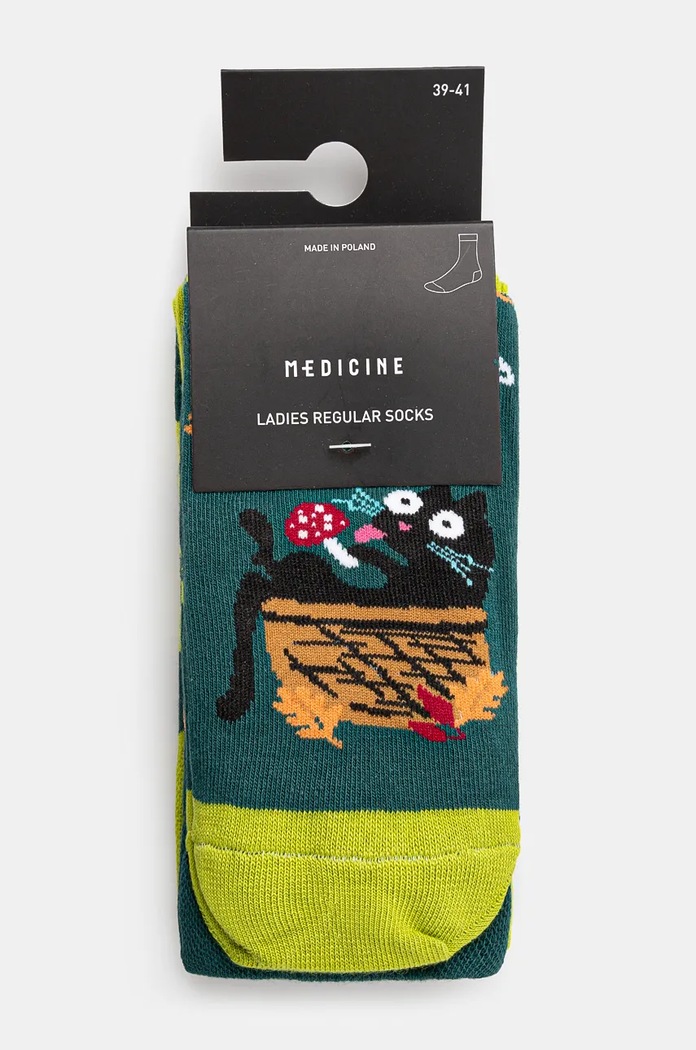 Oblečení Bavlněné ponožky dámské s podzimním motivem (2-pack) více barev RW24.LGD505 vícebarevná