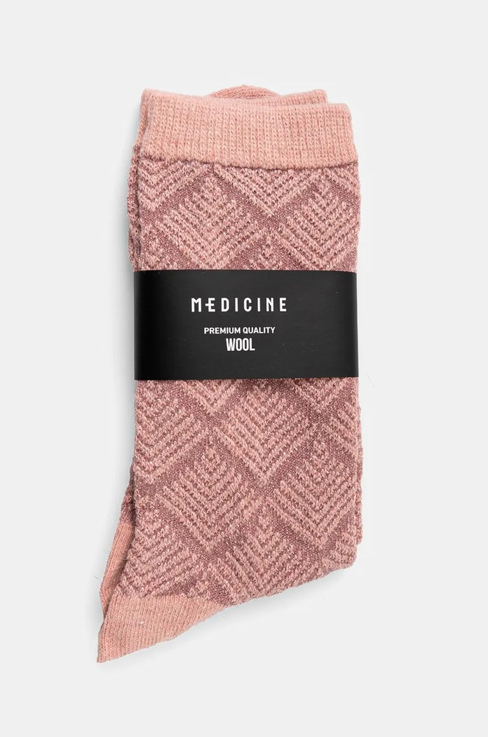 Oblečení Vlněné ponožky Medicine RW24-LGD714 růžová