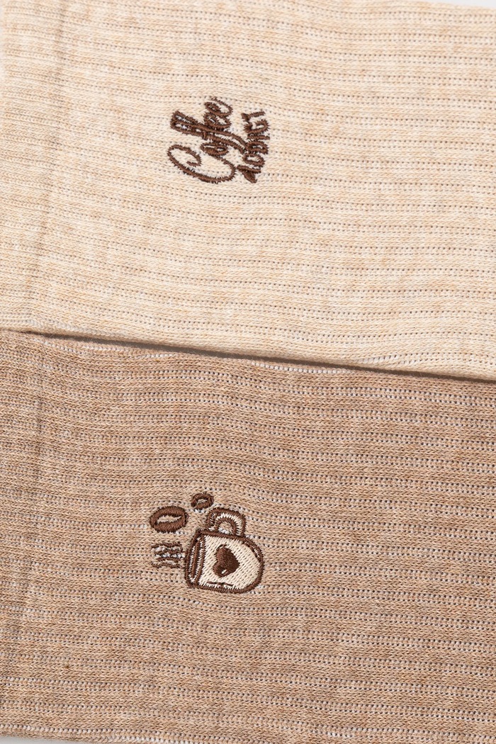 Skarpetki damskie z włóknem bambusowym z ozdobnym haftem (2-pack) kolor multicolor RW24.LGDA15 multicolor RW24