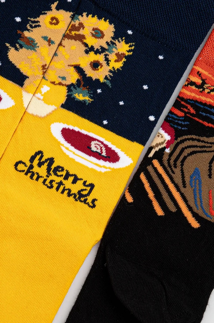Skarpetki bawełniane męskie świąteczne (2-pack) kolor multicolor RW24.LGM900 multicolor RW24