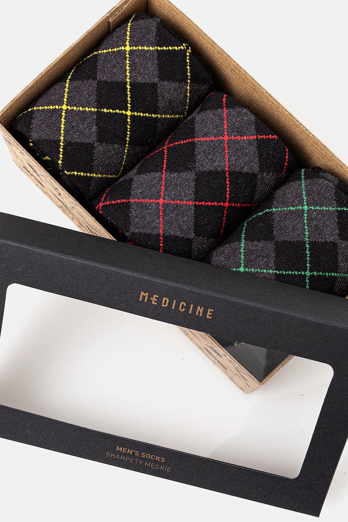 Îmbrăcăminte Medicine ciorapi de bumbac 3-pack RW24-LGMB06 multicolor
