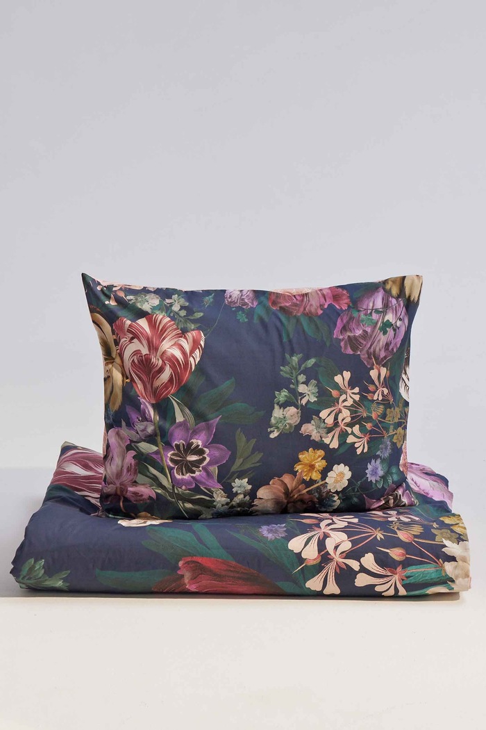 Komplet pościeli bawełnianej w kwiaty 150 x 200 cm kolor multicolor multicolor RW24-PCU606