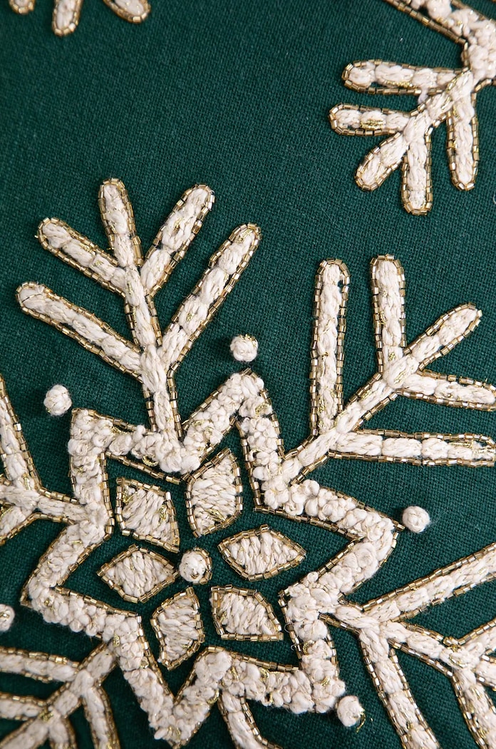Sypialnia Poszewka dekoracyjna na poduszkę świąteczna 45 x 45 cm kolor zielony RW24-PSUA06 zielony