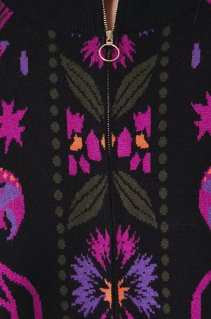 Poncho damskie wzorzyste kolor multicolor RW24-SAD503