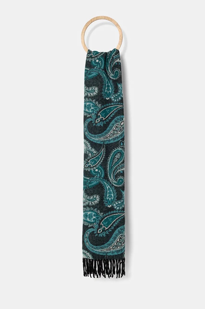 Szal damski wzorzysty z wiskozą kolor multicolor tkanina multicolor RW24-SAD904