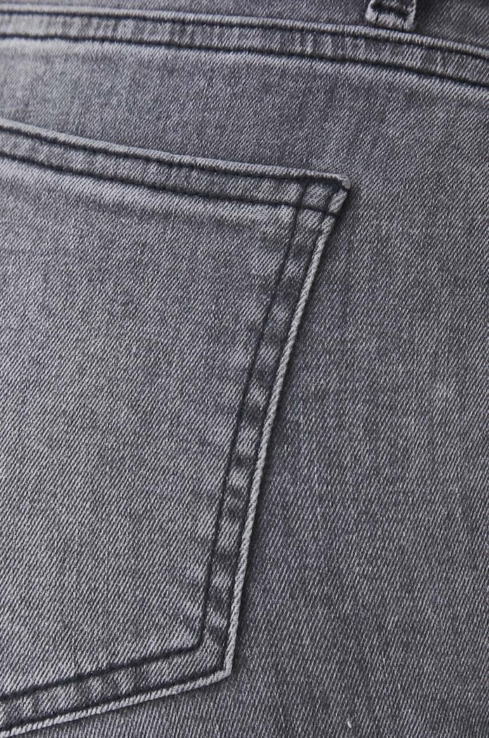 Jeansy damskie slim z efektem sprania kolor szary szary RW24-SJD051