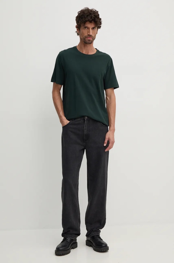 Jeansy bawełniane męskie loose kolor czarny RW24-SJM507 czarny RW24