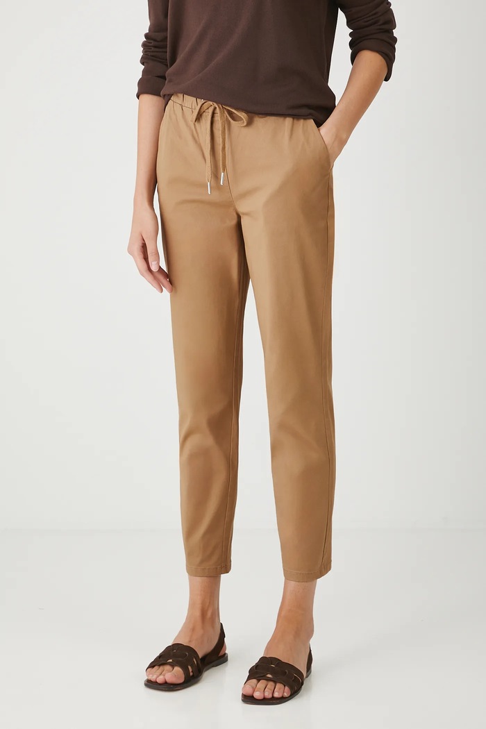 Medicine spodnie chinos damskie bawełniane z elastanem RW24-SPD011 beżowy RW24