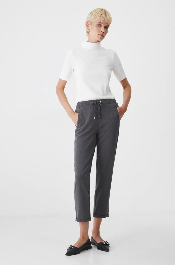 Spodnie damskie jogger gładkie kolor szary RW24-SPD705 szary RW24