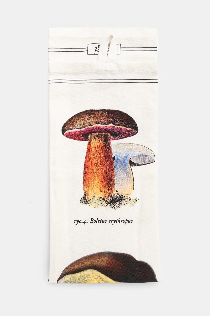 Bavlněné kuchyňské utěrky se vzorem hřibů (2-pack) béžová barva RW24.SRU702 béžová