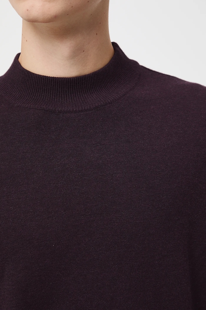 Sweter męski melanżowy kolor fioletowy RW24-SWM052 fioletowy