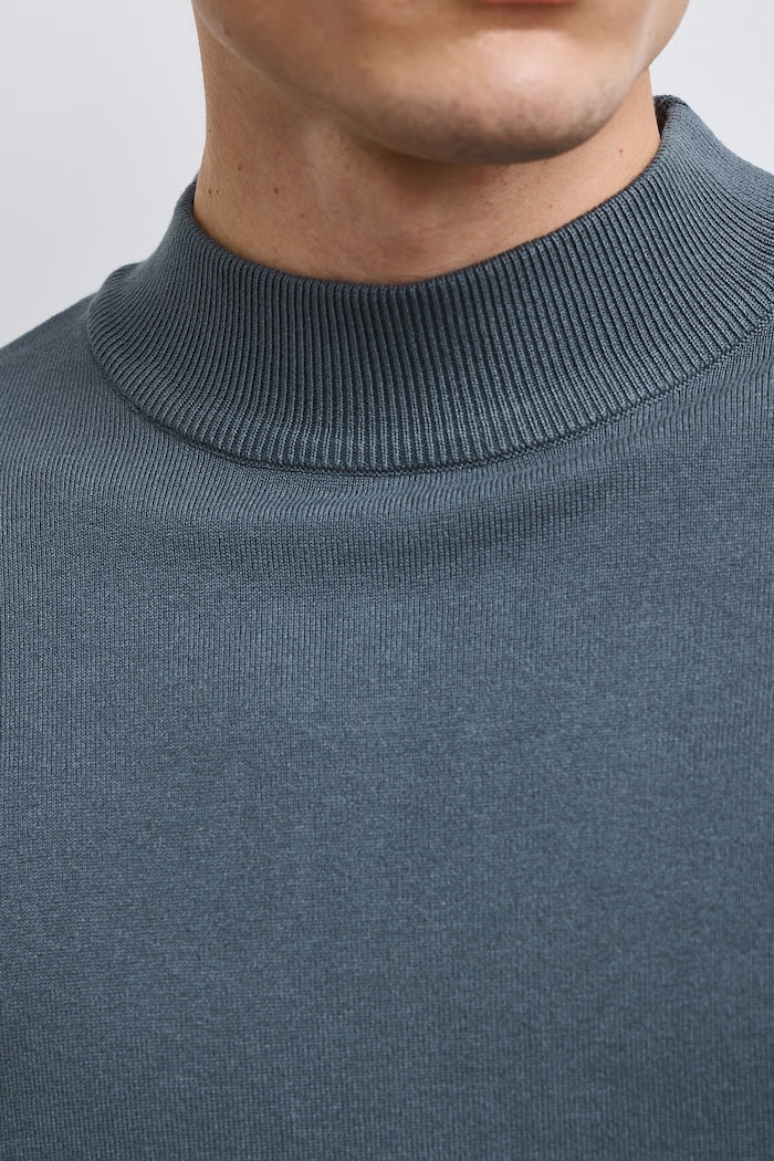 Sweter męski z wiskozą zielony RW24-SWM052