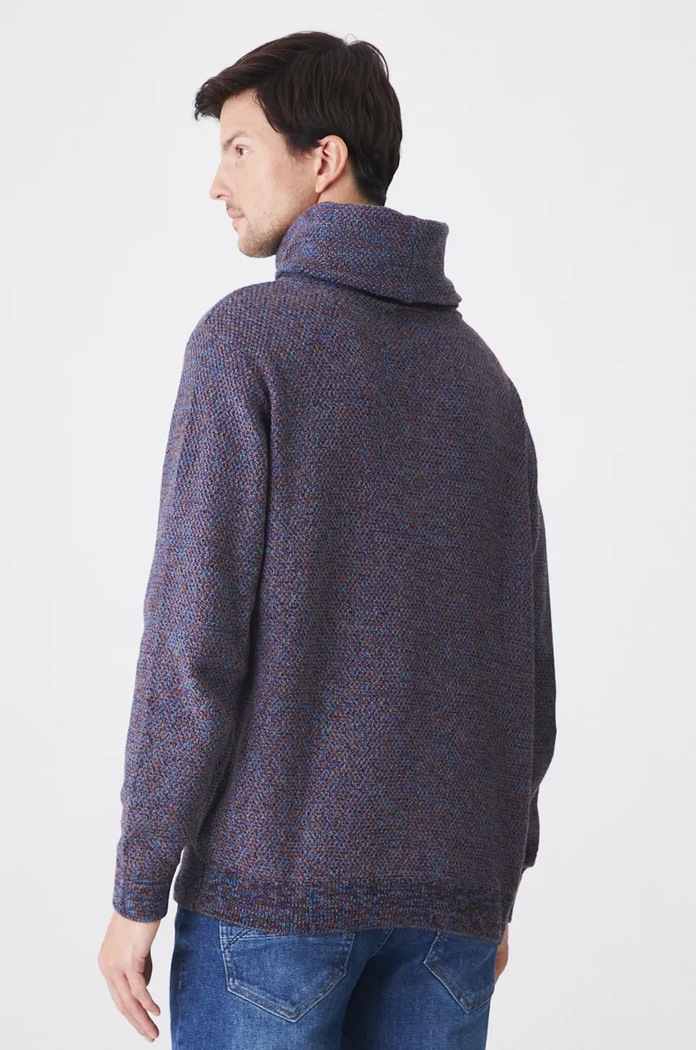 Odzież Medicine sweter bawełniany RW24-SWM709 fioletowy