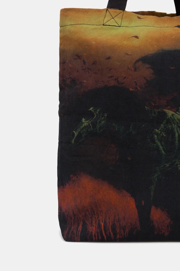 Bavlněná taška z kolekce Zdzisław Beksiński x Medicine černá barva černá RW24-TCM850