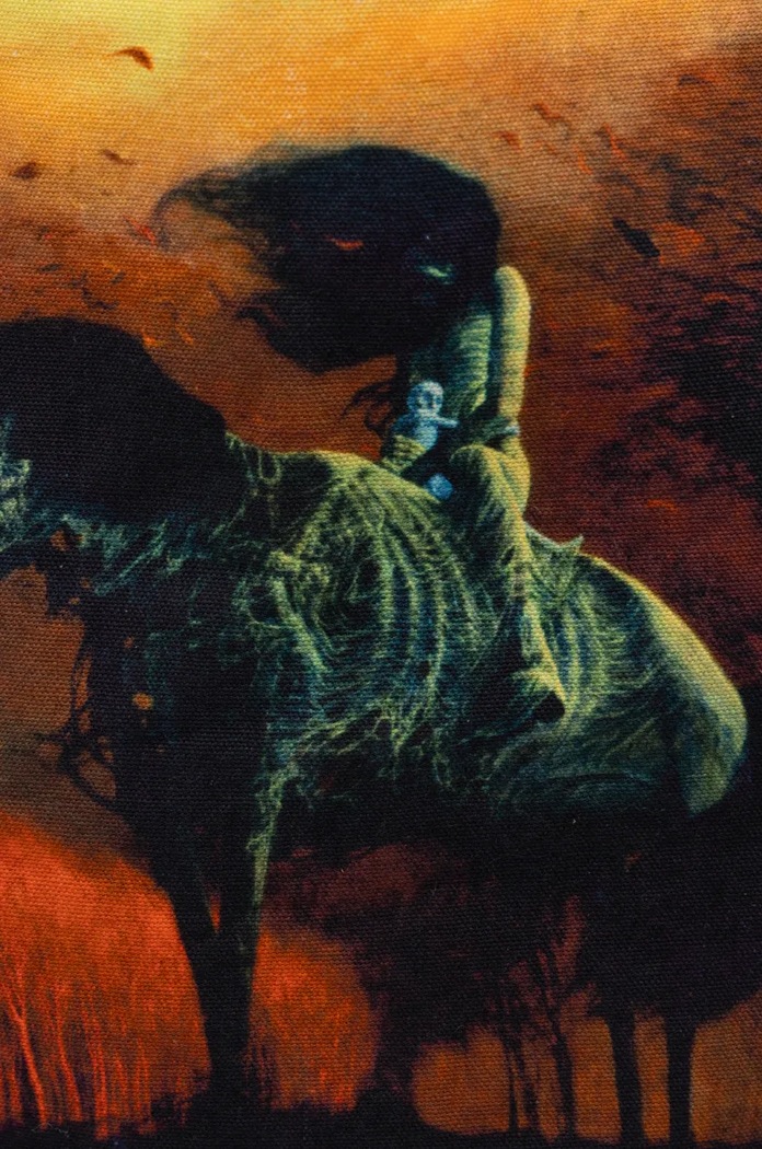Bavlněná taška z kolekce Zdzisław Beksiński x Medicine černá barva RW24-TCM850