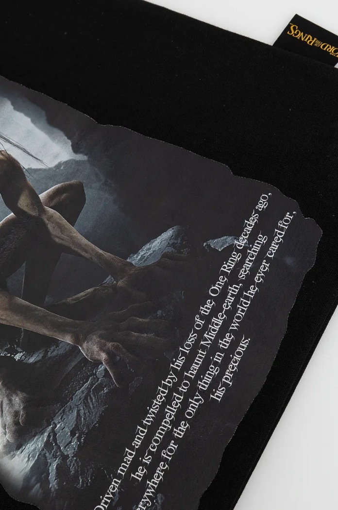 Bavlnená taška z kolekcie The Lord of the Rings čierna farba RW24-TCMA80 čierna