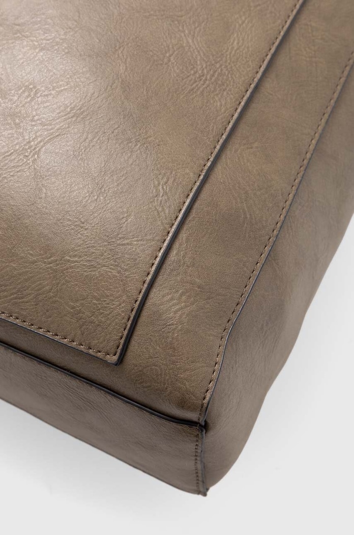 Kabelka dámská shopper z eko-kůže zelená barva zelená RW24-TOD102