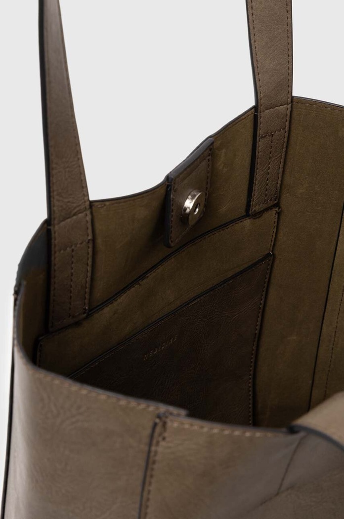 Kabelka dámská shopper z eko-kůže zelená barva RW24-TOD102 zelená