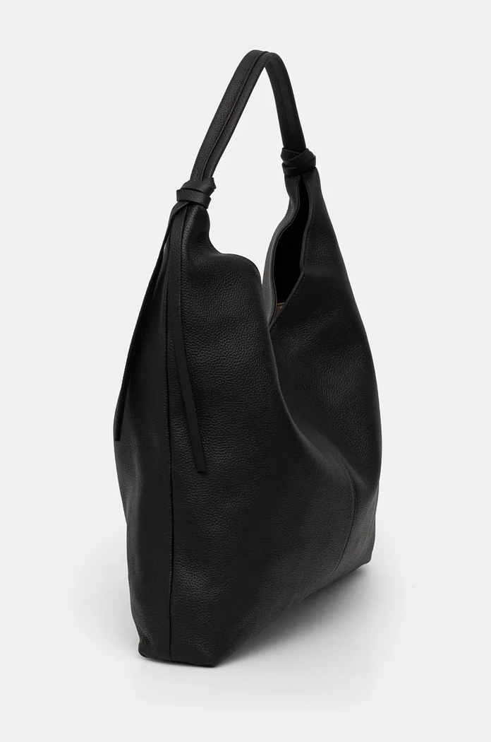 Torebka skórzana damska typu hobo kolor czarny RW24-TOD720 czarny RW24